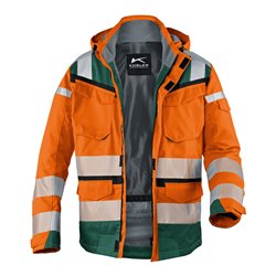 Kübler PSA Reflectiq Jacke 1307 warnorange/moosgrün