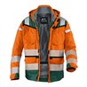 Kübler PSA Reflectiq Jacke 1307 warnorange/moosgrün