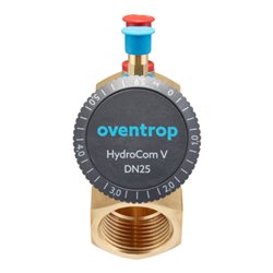 Oventrop Strangregulierventil HydroCom V DN 25, Rp 1, PN 16, beids. IG, Messing