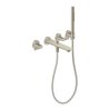 hansgrohe 3-Loch-Wannenarmatur Axor Citterio cub cut, brushed nickel, UP Wandmontage