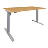 STIER Elektrisch Höhenverstellbarer Schreibtisch 501-33 Buche mel. 68-118cm