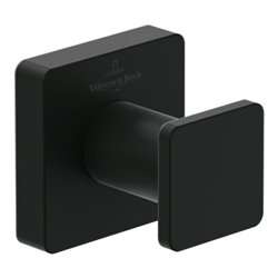 V&B Handtuchhaken Elements Striking matt black, 45x45x44mm