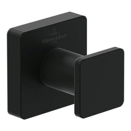 V&B Handtuchhaken Elements Striking matt black, 45x45x44mm