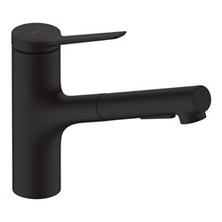hansgrohe Spültisch-Einhebelmischer 150 Zesis M33 m Ausziehbr., 2jet, sBox lite, matt-sw