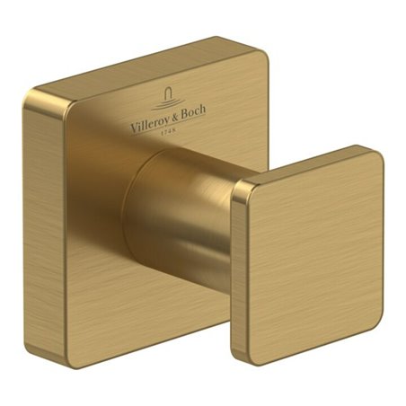 V&B Handtuchhaken Elements Striking brushed gold, 45x45x44mm