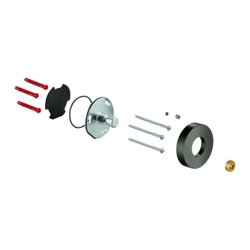 Grohe Brausestangenhalter 48279 hard graphite gebürstet