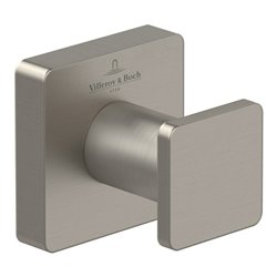 V&B Handtuchhaken Elements Striking brushed nickel black, 45x45x44mm