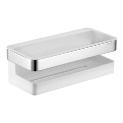 Keuco Duschkorb verchromt/anthrazit, 2-tlg., 240x110mm