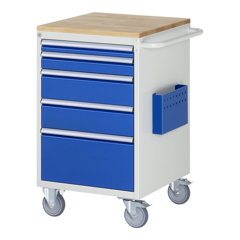 Rau Montagewagen Buche mit 5 Schubladen 1x60 1x90 2x150 1x270mm