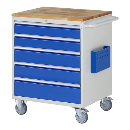 Rau Montagewagen Buche mit 5 Schubladen 2x120 2x150 1x180mm