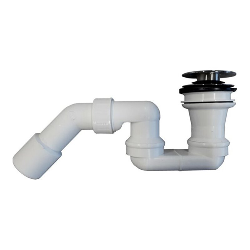 V&B Push-to-Open Ventil Theano verchromt, ohne Überlauffunktion