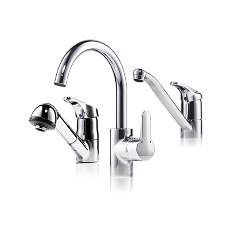 Clage Spültisch-Einhebelmischer EAK schwenkb. Rohrausl 20cm, chrom, drucklos