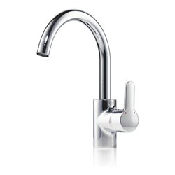 Clage Spültisch-Einhebelmischer EAK schwenkb. Rohrausl 20cm, chrom, drucklos