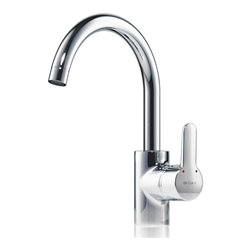 Clage Spültisch-Einhebelmischer EAK schwenkb. Rohrausl 20cm, chrom, drucklos