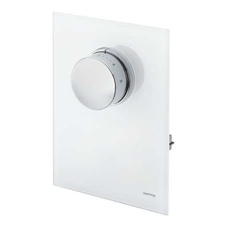 Oventrop Abdeckung Unibox T RTL Echtglas weiß, mit Thermostat