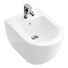 V&B Wand-Bidet Subway 2.0 compact 35,5x48cm, 1 HL, Überlauf, weiß C-plus