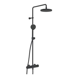 Hansa Duschsystem HANSAMICRA Thermostat, Ausl. 445-470mm, kürzb., matt-sw