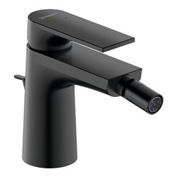 Duravit Bidet-Einhebelmischer Tulum Ausl. 126mm, m Zugst.-Ablaufgarn., sw m