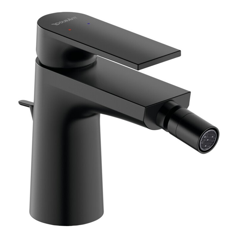 Duravit Bidet-Einhebelmischer Tulum Ausl. 126mm, m Zugst.-Ablaufgarn., sw m
