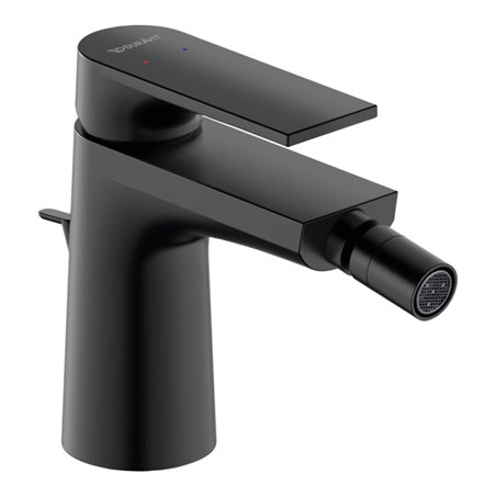 Duravit Bidet-Einhebelmischer Tulum Ausl. 126mm, m Zugst.-Ablaufgarn., sw m