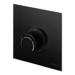 Oventrop Abdeckung Unibox RTL Echtglas schwarz, mit Thermostat