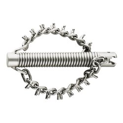Rothenberger Kettenschleuderkopf mit Spikes, 2 Ketten