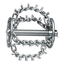 Rothenberger Kettenschleuderkopf mit Spikes, 4 Ketten und Ring