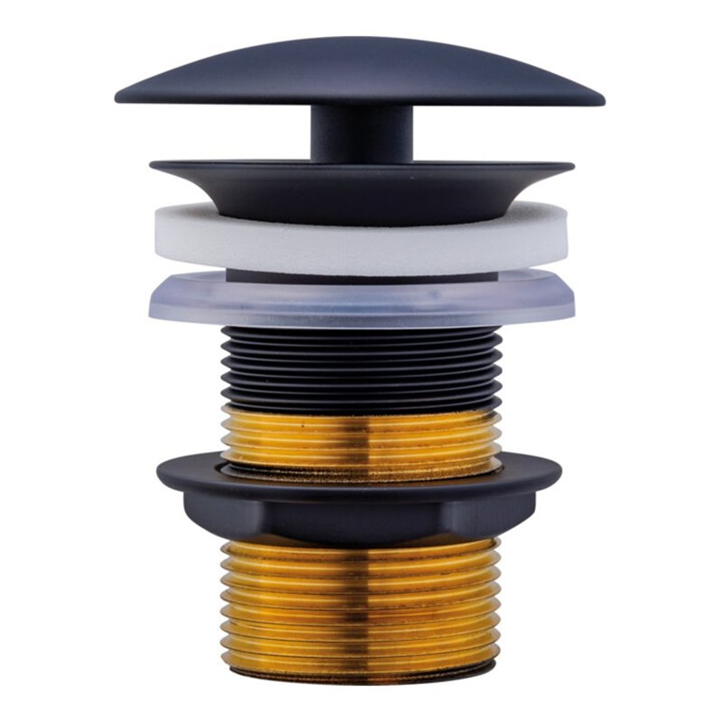 Duravit Schaftventil d 72mm, f WT ohne Überlauf, schwarz matt