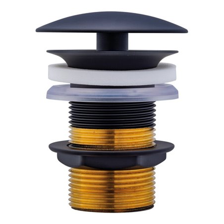 Duravit Schaftventil d 72mm, f WT ohne Überlauf, schwarz matt