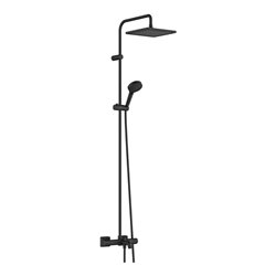 hansgrohe Showerpipe 240 Vernis Shape mit Wannenthermostat, 1jet, mattschwarz