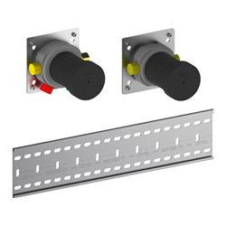 Keuco Grundkörper f EHM Set UP 2-W. m Schlauch, f 2 Verbr.