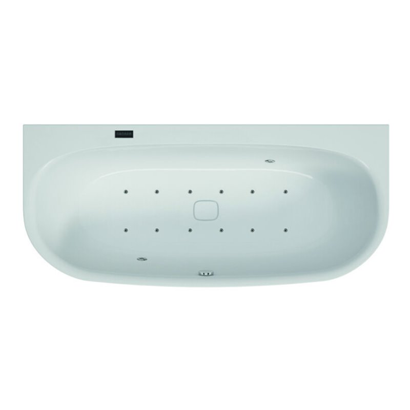 Hoesch Whirlpool iSensi Vorwand 1900x900 Monolith iSensi System re., BiColor Weiß-Grau