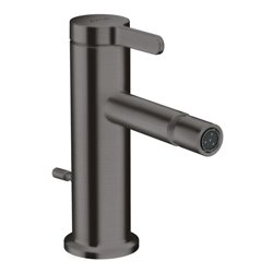 hansgrohe Bidet-Einhebelmischer Axor One A 113mm, m Zugst.Abl.Gar., brush. bla vc