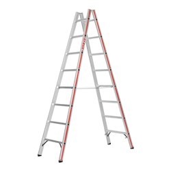 Hymer Sprossenstehleiter beidseitig begehbar 6023