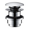 hansgrohe Push-Open-Ablaufgarnitur f WT- u. Bidetm., polished black chrome