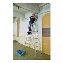 Hymer Sprossenstehleiter beidseitig begehbar 6023