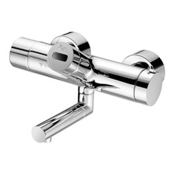 Schell Wand-WT-Thermostat VITUS VW-E-T 270mm, Mischw, Batteriebetr., verchromt