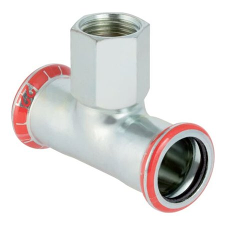 Geberit T-Stück Mapress C-Stahl d 54mmxRp 2x54mm, mit Innengewinde