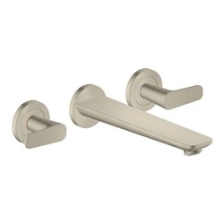 hansgrohe 3-Loch-Wannenarmatur Axor Citterio cub cut, brushed nickel, UP Wandmontage