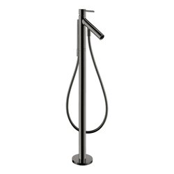 hansgrohe Wannen-Einhebelmischer Axor Starck A 156mm, boden, m Pin-Griff, pol. bla vc