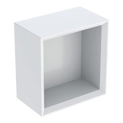 Geberit Wandbox 22,5x23,3x13,2cm, qu., w/lack. hochgl.