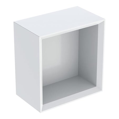 Geberit Wandbox 22,5x23,3x13,2cm, qu., w/lack. hochgl.