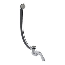 hansgrohe Komplettset Flexaplus S Ab-/Überlaufgarnitur, pol. black chrome