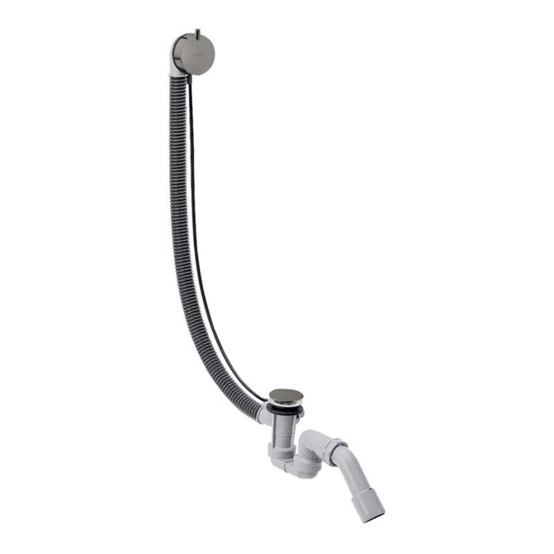 hansgrohe Komplettset Flexaplus S Ab-/Überlaufgarnitur, pol. black chrome