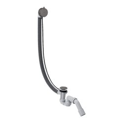 hansgrohe Komplettset Flexaplus S Ab-/Überlaufgarnitur, brush. bla chrome