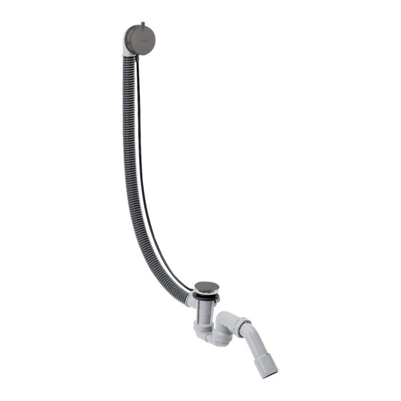 hansgrohe Komplettset Flexaplus S Ab-/Überlaufgarnitur, brush. bla chrome