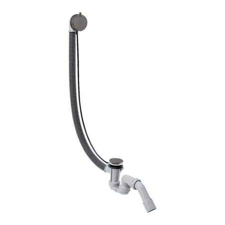 hansgrohe Komplettset Flexaplus S Ab-/Überlaufgarnitur, brush. bla chrome