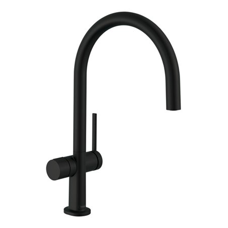 hansgrohe Spültisch-Einhebelmischer 220 Talis M54 Geräteabsperrventil, 1jet, mattschwarz