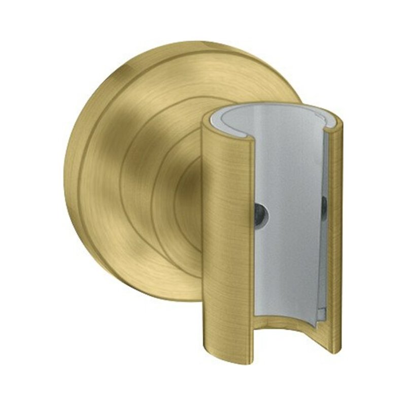 hansgrohe Brausehalter Axor Citterio feste Halteposition, rund, brushed brass
