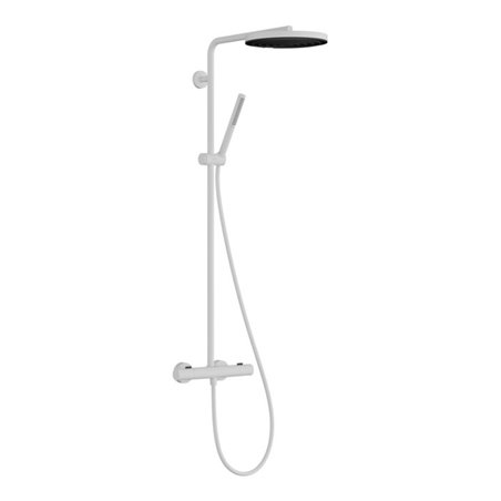 hansgrohe Brause-Set Pulsify S Puro m Thermostat, 2 Verbaucher, 8 l/m., mattweiß